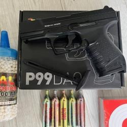 Pistolet Walther P99 DAO CO2 (2 joules)