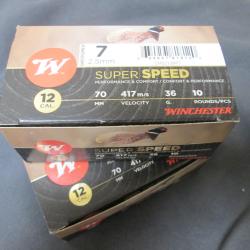 20 cartouches Super Speed G2 en 12/70 no7 en 36g Bourre Jupe