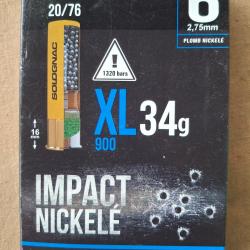 Boite de 10 cartouches de chasse calibre 20 mm