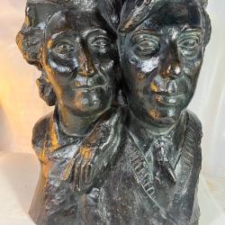 Michel Milberger (XX siècle) Couple Bronze