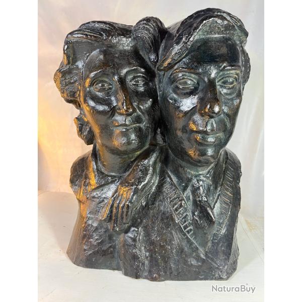 Michel Milberger (XX sicle) Couple Bronze