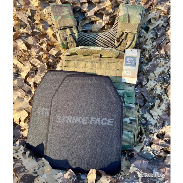 [PACK] TacTec 5.11 multicam + paire de plaques balistiques NIJ3A