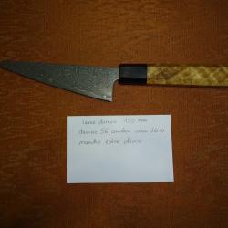 couteau de cuisine japonais damas 150 mm