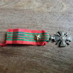 m&eacute;daille r&eacute;duction croix de guerre 1 &eacute;toile