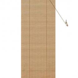 Store bambou marron clair 60x160 cm translucide roulable écologique