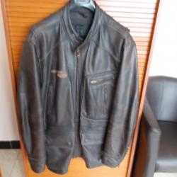 VESTE EN CUIR REDSKINS MOTORS /SUPERBE ETAT/ LOOK BIKER