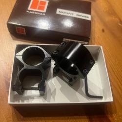 jeu de colliers kassnar pour lunettes diametre de 25,4mm et rail 21mm neuf