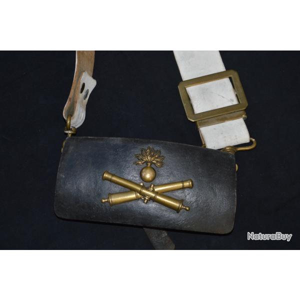 GIBERNE Mle 1845-16 REGIMENT D'ARTILLERIE-CRIMEE-ITALIE-MEXIQUE-GUERRE 1870/1871-