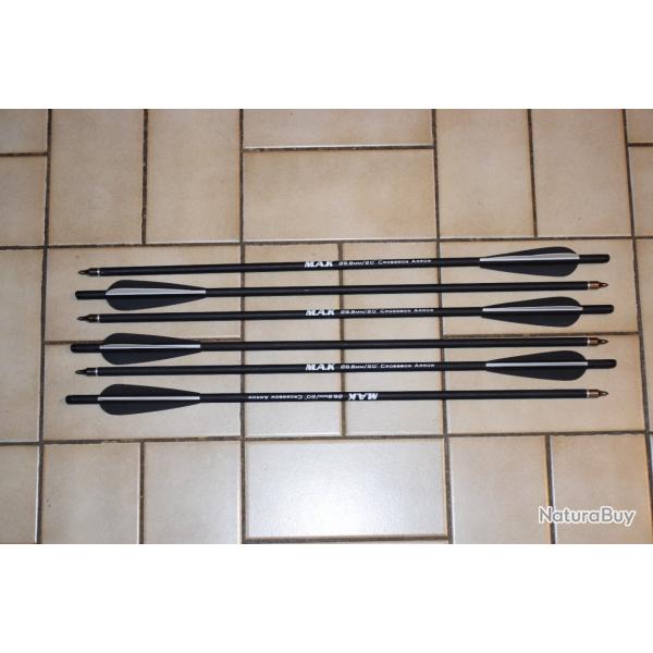 Lot de 6 Carreaux Traits Arbalte 20"