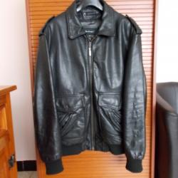 VERITABLE BLOUSON DE CUIR MAC DOUGLAS/BIKER/HIVER/LOOK