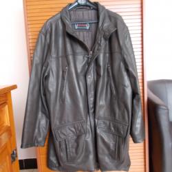 VESTE EN CUIR DE BUFFLE LOOK BAROUDEUR/ HIVER