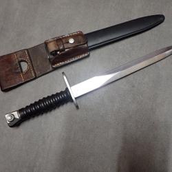 W 180993 Baionnette Suisse FASS 57 Wenger + porte fourreau en cuir