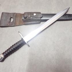 V142028 Baionnette Suisse FASS 57 Stgw 57 + porte fourreau en cuir
