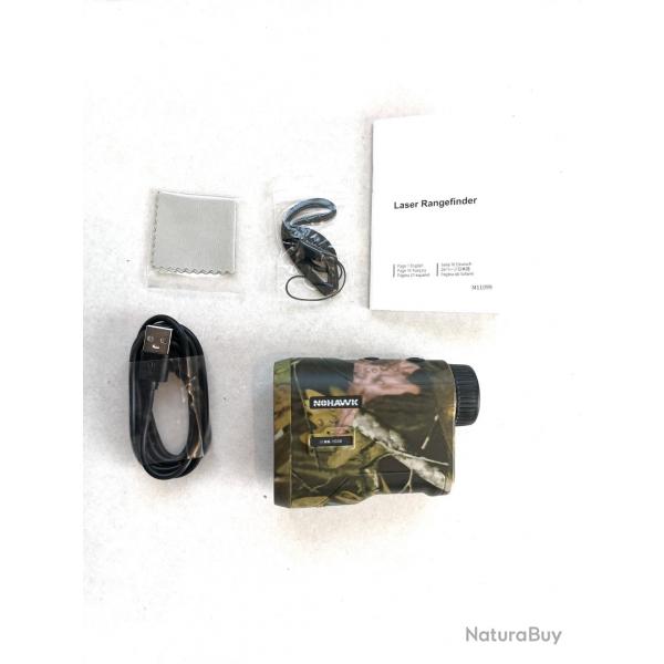 ENCHERE TELEMETRE NOHAWK 1000 METRES NEUF, MESURE DISTANCE / COMPENSATION DE PENTE / VITESSE