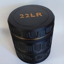 Boîte à munitions 22LR Capacité121 places, Ronde design robuste et très pratique, empilables.