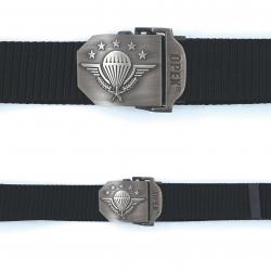 Ceinture boucle gravée PARA Noir