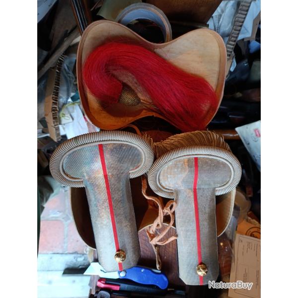 paulettes et attribution de shako adjudant