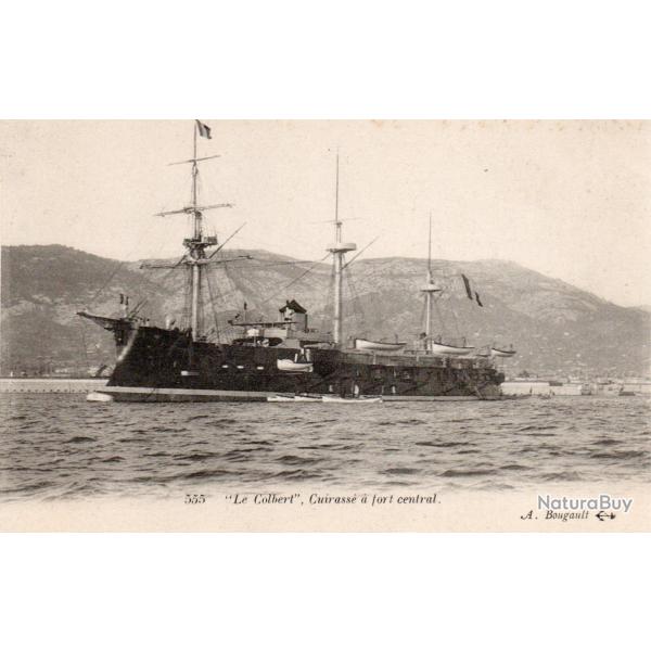 CPA - Marine  de Guerre - " Le Colbert " Cuirasse a fort  central N4200