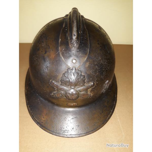 casque adrian artilleur japy c WW II collection militaria