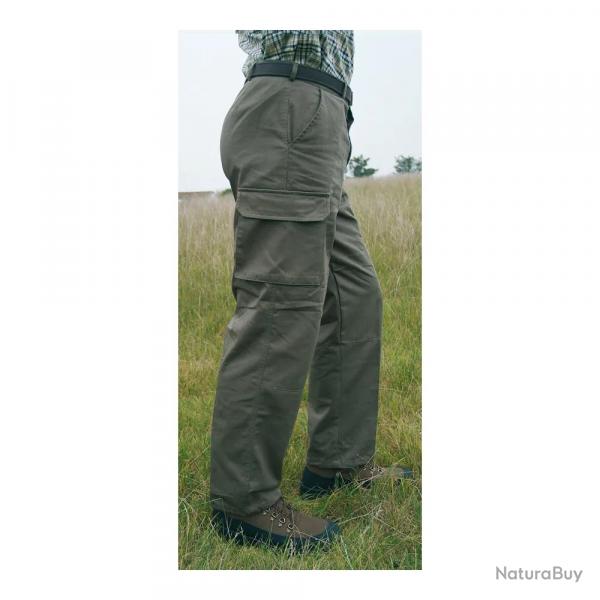 Pantalon treillis M64 4 poches coton toile de satin kaki 38  66 16 ans