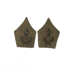 Insigne - FR415010a  Paire écusson de col ml 1940 officier administration-intendance