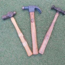 Militaria , armée francaise , lot de 3 marteaux , lot de bord.