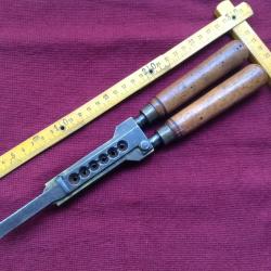 Massif moule à balles en laiton ou bronze, cal 9mm.