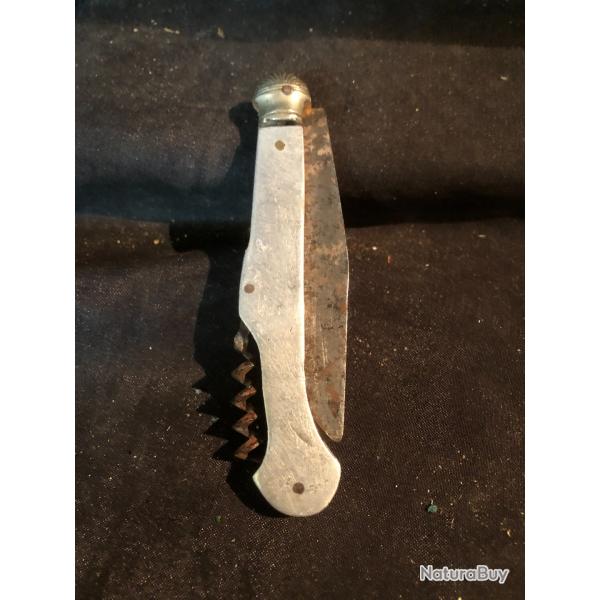 ww2 couteau pliant ancien en aluminium