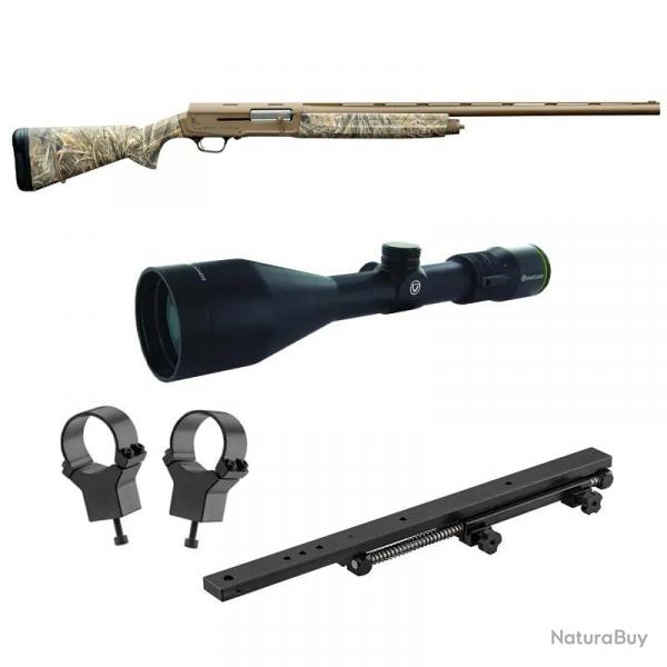 Pack semi-automatique Browning A5 Cerakote Camo 12/89 + Lunette Vanguard RS 3-9x56 Canon 71 CM