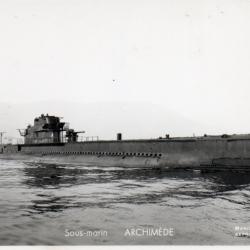 CPA -PHOTO-  Marine Guerre - SOUS MARIN  " ARCHIMEDE "  - N° 4207
