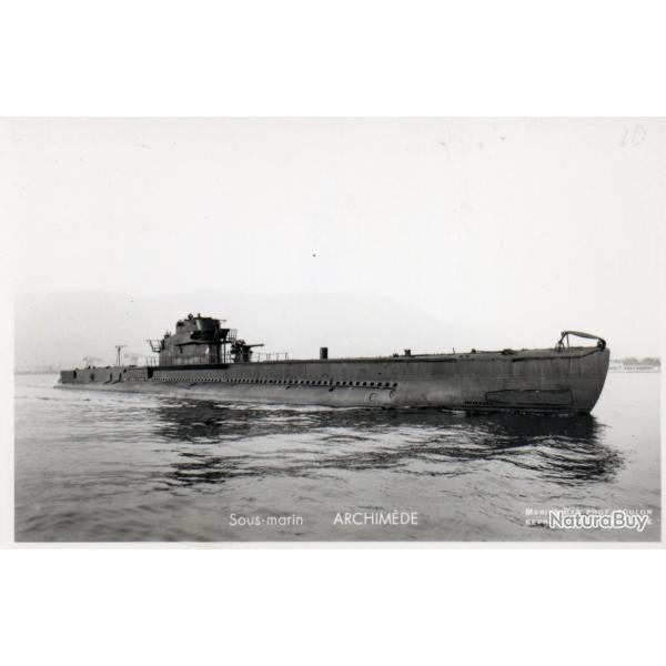 CPA -PHOTO-  Marine Guerre - SOUS MARIN  " ARCHIMEDE "  - N 4207