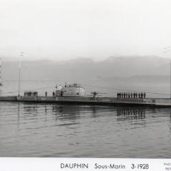 CPA -PHOTO-  Marine Guerre - SOUS MARIN  "DAUPHIN "  - N° 4208