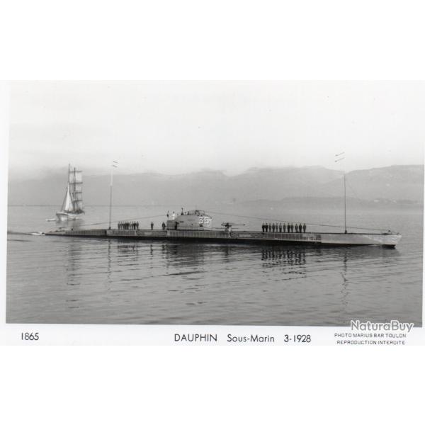 CPA -PHOTO-  Marine Guerre - SOUS MARIN  "DAUPHIN "  - N 4208