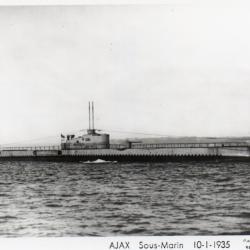 CPA -PHOTO-  Marine Guerre - SOUS MARIN  " AJAX "  - N° 4211