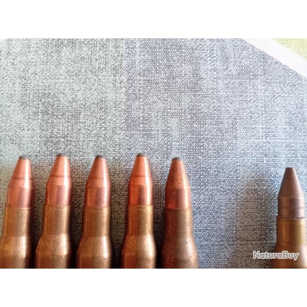 Balles 8x68 s RWS plus de bote donc je ne connais ni le grammage ni ogives.