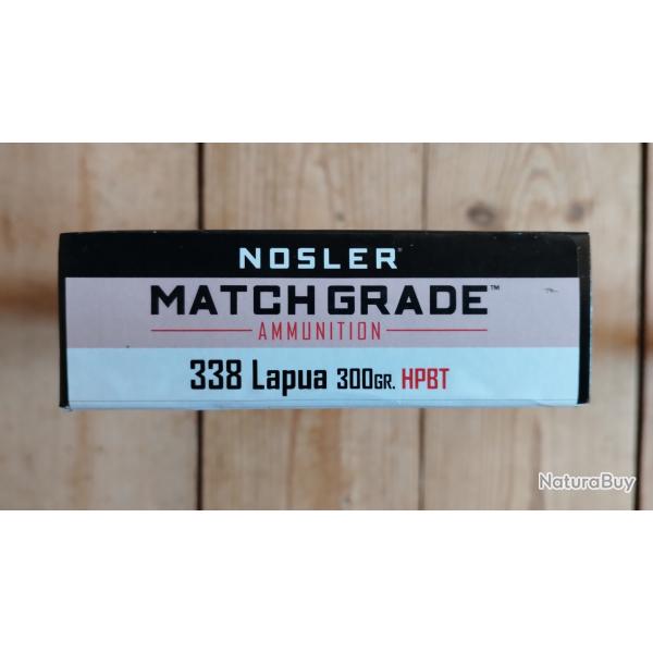 .338 lapua magnum Nosler 300gr hpbt bte 20