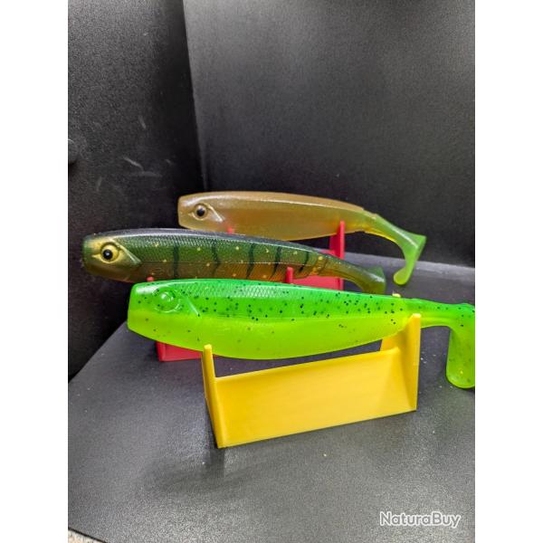 Lot 326  / 3 Leurres Souple Gunki G'Bump Classic 170 - 17 Cm / big bait/ FISH AND FISHING.