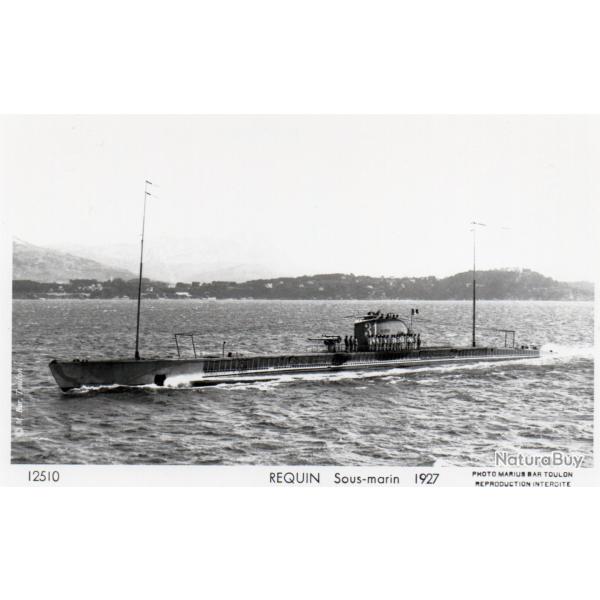 CPA -PHOTO-  Marine Guerre - SOUS MARIN  "REQUIN"  - N 4213