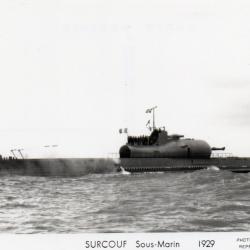 CPA -PHOTO-  Marine Guerre - SOUS MARIN  " SURCOUF "  - N&deg; 4214