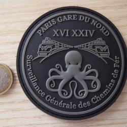 rare ! &eacute;cusson surveillance g&eacute;n&eacute;rale chemin de fer gare du nord