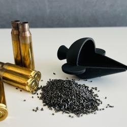 Coupelle pour balance avec entonnoir incorporé