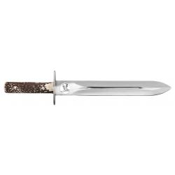 Dague de chasse Country manche Cerf - Lame ajourée 28,5 cm