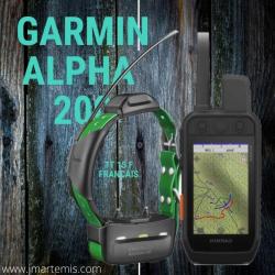ALPHA 200F GARMIN + COLLIER GPS POUR CHIENT25 FRANCAIS SANS TOUR DE COU