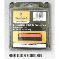 Rabat Dorsal additionnel Orange Browning pour gilet protection taille 65