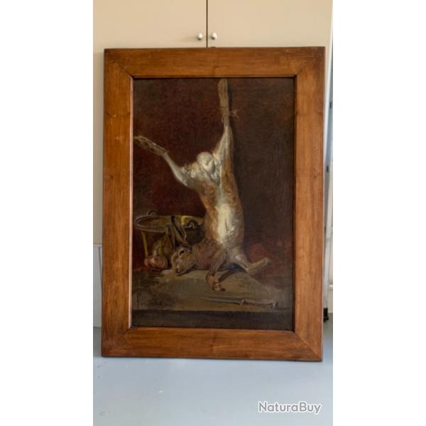 Tableau huile - nature morte - livre mort - Fernand Combes