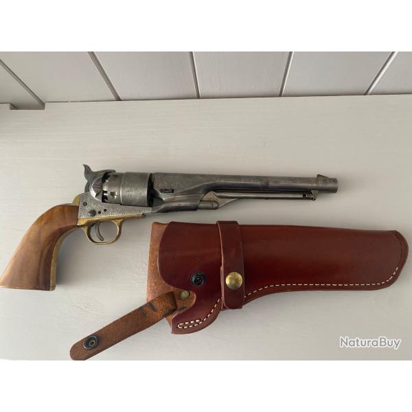 Rplique revolver Euroarms poudre noire CAL.44 modle 1860 Army Colt