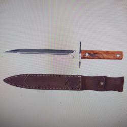 Knife dagger olive wood fixed browning
