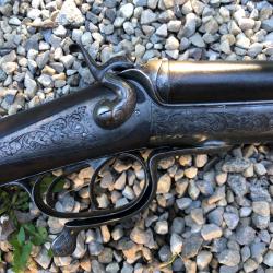 BON FUSIL D'ARTISAN CAL 16/67 GRAVE SIGNE CLEE SOUS LE PONTET