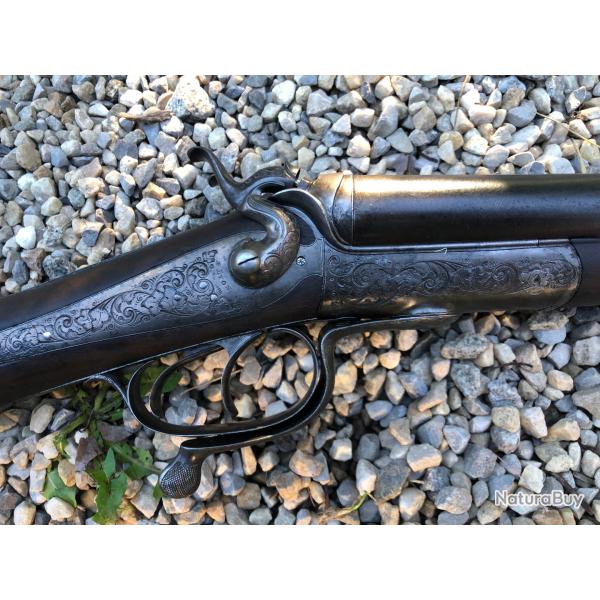 BON FUSIL D'ARTISAN CAL 16/67 GRAVE SIGNE CLEE SOUS LE PONTET