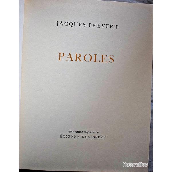 Paroles - Jacques Prvert